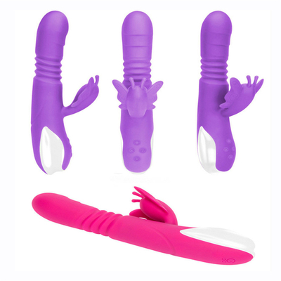 Đầu đẩy tự động Bộ sạc USB di động Vibrator thỏ cho phụ nữ