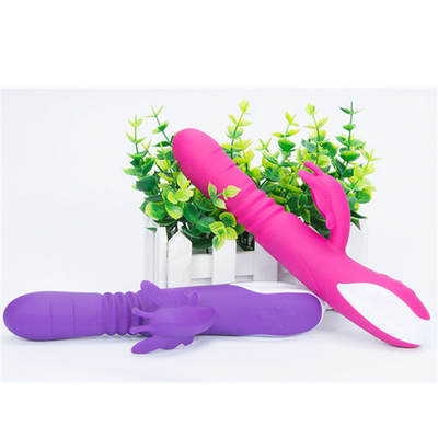 Đầu đẩy tự động Bộ sạc USB di động Vibrator thỏ cho phụ nữ