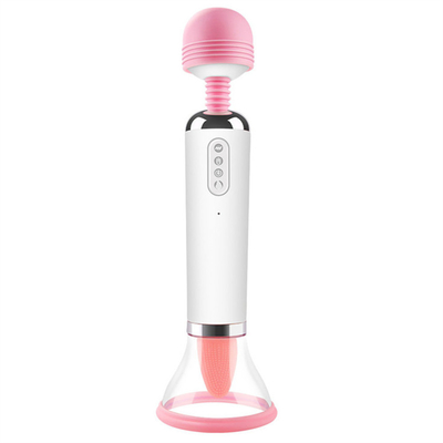 Dual Heed AV Wand Lưỡi licking Suction Vibrator Pussy Vagina Massage nữ thủ dâm Vibrator