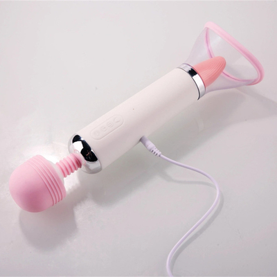 Dual Heed AV Wand Lưỡi licking Suction Vibrator Pussy Vagina Massage nữ thủ dâm Vibrator