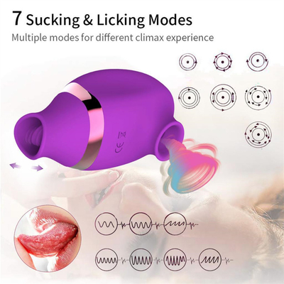 USB Sòng sạc silicone núm vú hút Vibrator Clitoris licking Vibrator đồ chơi tình dục cho phụ nữ