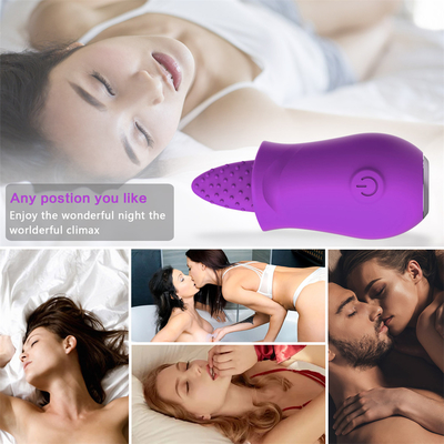 chất lượng cao silicone sạc lại cầm tay hoa hồng lưỡi licking massage vibrator cho phụ nữ