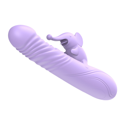 Silicone kéo dài sưởi ấm thỏ Vibrator điểm G kích thích âm vật nữ đồ chơi tình dục thỏ Vibrator cho phụ nữ âm đạo