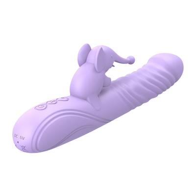 Silicone kéo dài sưởi ấm thỏ Vibrator điểm G kích thích âm vật nữ đồ chơi tình dục thỏ Vibrator cho phụ nữ âm đạo