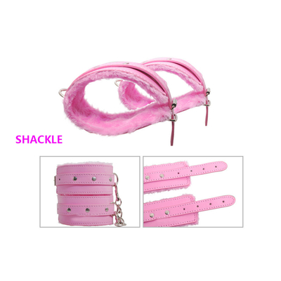 Bondage PU Da Fetish Kit Restrains Slave Sex Toy Bondage Đối với các cặp đôi