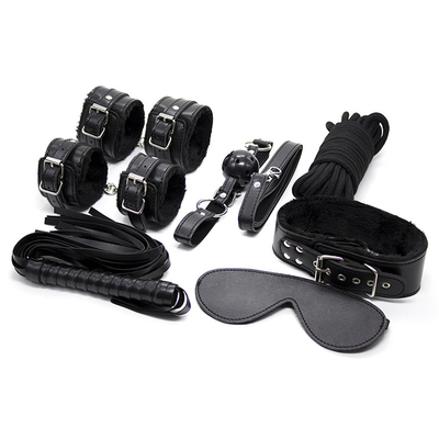 Bondage PU Da Fetish Kit Restrains Slave Sex Toy Bondage Đối với các cặp đôi