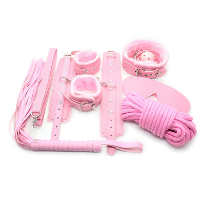 Bondage PU Da Fetish Kit Restrains Slave Sex Toy Bondage Đối với các cặp đôi