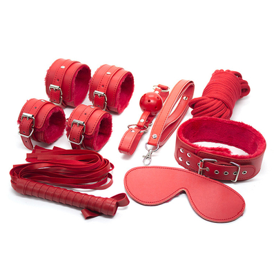 Bondage PU Da Fetish Kit Restrains Slave Sex Toy Bondage Đối với các cặp đôi