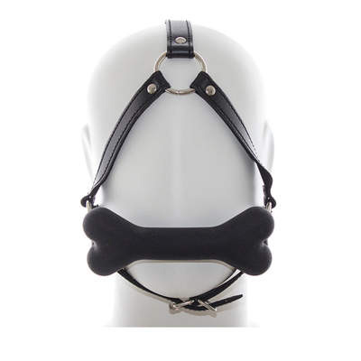 Làn da Kiềm chế nô lệ Cosplay Bondage Hood Đầu dây chuyền miệng Ball Gag