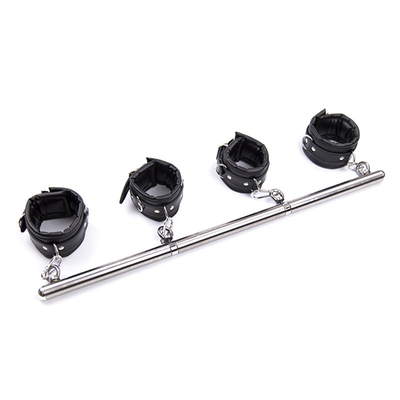 Spreader Bar PU Chăn tay da & Chăn mắt mắt cá chân Sản phẩm tình dục cho phụ nữ Bondage