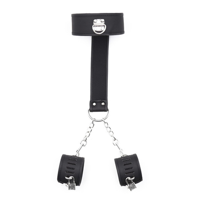 Phụ nữ thời trang mới Đàn ông Đeo dây chuyền da Bondage Sexy Gothic Punk Corset Da kim loại Buckle Leg Garters Belt