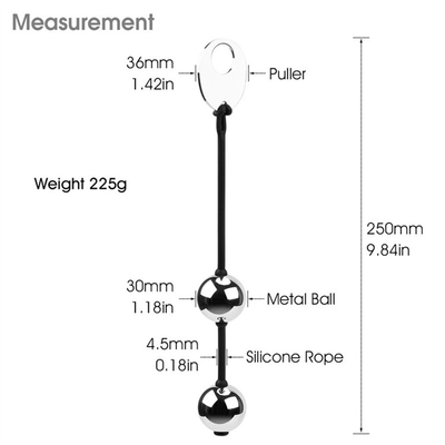 Cơ thể an toàn kim loại đậm đà thú vị quả bóng âm đạo quả bóng hậu môn unisex