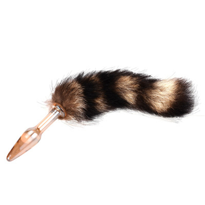 Đồ chơi tình dục thật của Fox Fur Tail Glass Anal Plug For Woman Cosplay