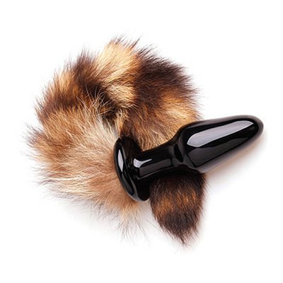 Đồ chơi tình dục thật của Fox Fur Tail Glass Anal Plug For Woman Cosplay