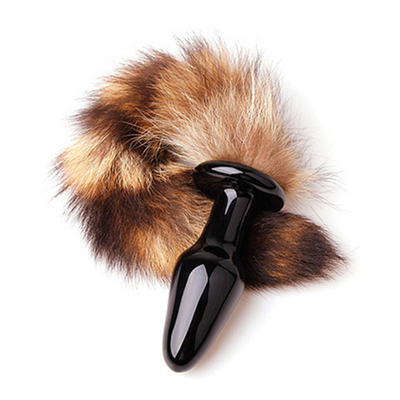 Đồ chơi tình dục thật của Fox Fur Tail Glass Anal Plug For Woman Cosplay