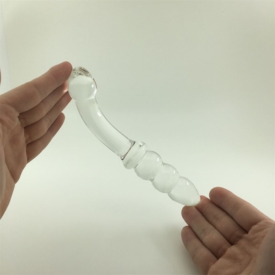 Glass Dildo Chiếc dương vật Crystal Anal Beads Butt Plug Glass Dildo Cho Phụ nữ