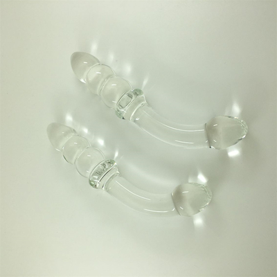 Glass Dildo Chiếc dương vật Crystal Anal Beads Butt Plug Glass Dildo Cho Phụ nữ