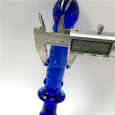 Glass Dildo Blue Prostate Massager Crystal Glass Dildo đồ chơi tình dục cho phụ nữ