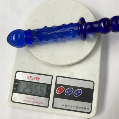 Glass Dildo Blue Prostate Massager Crystal Glass Dildo đồ chơi tình dục cho phụ nữ