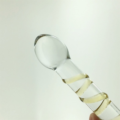 Colorful Glass dildo Double head glass dildos Anal butt plug large pyrex glass dildo cho phụ nữ