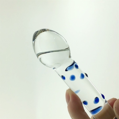 Colorful Glass dildo Double head glass dildos Anal butt plug large pyrex glass dildo cho phụ nữ