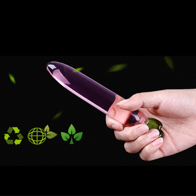 Chân tinh thể dương vật hậu môn Butt Plug G-Spot Clitoral thủ dâm quả trứng kính Dildo cho phụ nữ