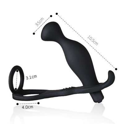 10 tần số Double Penetration Anal Plug Dildo Butt Plug Vibrator cho nam giới Đan trên dương vật âm đạo Plug đồ chơi tình dục cho người lớn