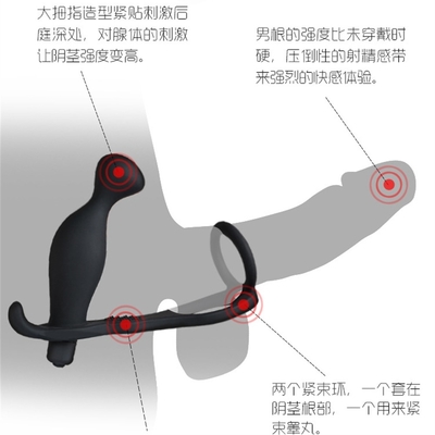 10 tần số Double Penetration Anal Plug Dildo Butt Plug Vibrator cho nam giới Đan trên dương vật âm đạo Plug đồ chơi tình dục cho người lớn