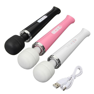 Tái nạp không dây cầm tay rung động AV Wand Massage Stick Sex Toys Silicone AV Vibrator