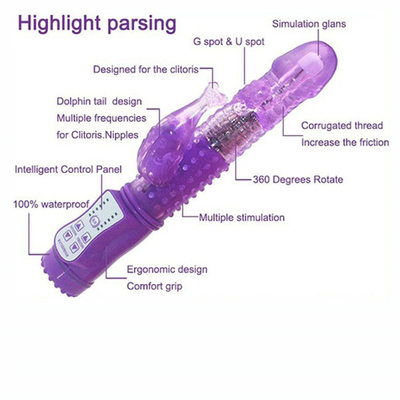 36 tốc độ Rabbit Vibrator Dildo Vibrator cho phụ nữ