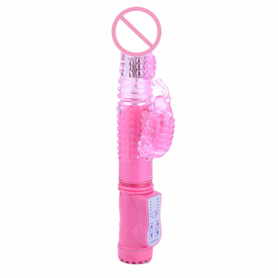 Vibrator thỏ quay Đẩy đầu Dildo âm đạo Mè đồ chơi tình dục Thỏ Vibrator