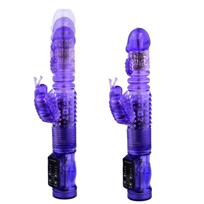 36 Nhiều tốc độ tự động có thể kéo ra thỏ rung chức năng xoay Vibrator âm đạo cho con đực