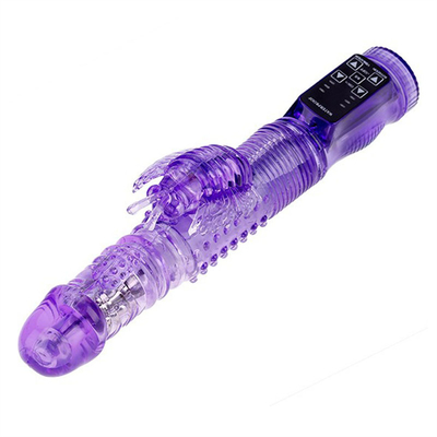 36 Nhiều tốc độ tự động có thể kéo ra thỏ rung chức năng xoay Vibrator âm đạo cho con đực