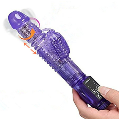 36 Nhiều tốc độ tự động có thể kéo ra thỏ rung chức năng xoay Vibrator âm đạo cho con đực