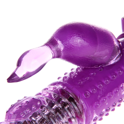 Động lực có thể sạc lại xoay G Spot Dildo Gái đực đôi Thỏ âm đạo tình dục Vibrator cho phụ nữ