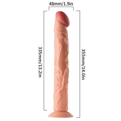 Dildos thực tế với cốc hút lớn cho phụ nữ