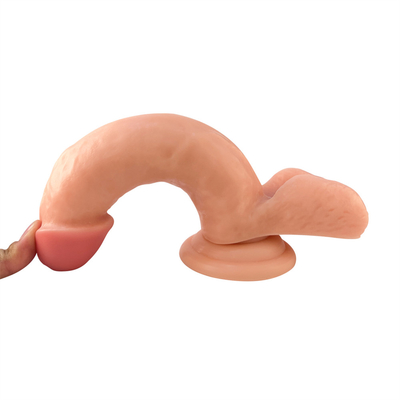 2023 Hoa Kỳ bán nóng PVC khổng lồ thực tế Dildo với sucker mạnh mẽ thực Glans và nâng tinh hoàn âm đạo G-điểm một