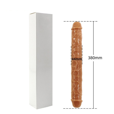 Super mềm TPE hai đầu Dildo thực tế đồ chơi tình dục dương vật cho phụ nữ
