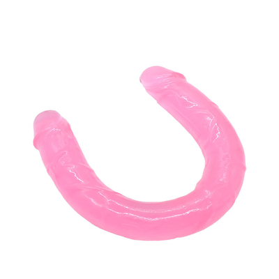 Tiến sĩ TPE Dildo hình U Dildo hai đầu dương vật cho phụ nữ thủ dâm