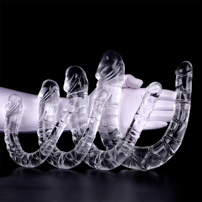 Tiến sĩ TPE Dildo hình U Dildo hai đầu dương vật cho phụ nữ thủ dâm