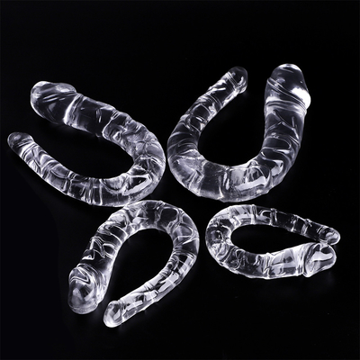 Tiến sĩ TPE Dildo hình U Dildo hai đầu dương vật cho phụ nữ thủ dâm