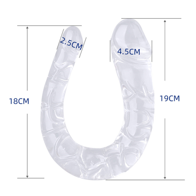 Tiến sĩ TPE Dildo hình U Dildo hai đầu dương vật cho phụ nữ thủ dâm