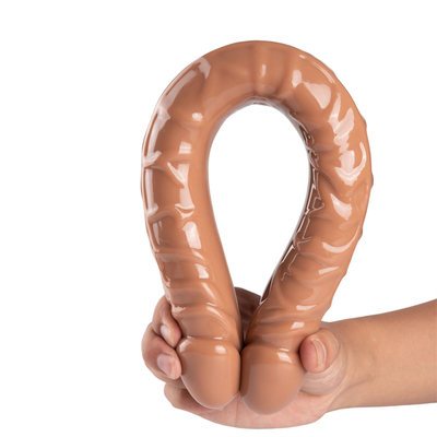 Jellies-Realistic Double Dong Adult Dildo Sex Toys cho Lesbian Waterproof Flexible Dildo cho phụ nữ