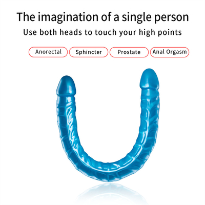 Jellies-Realistic Double Dong Adult Dildo Sex Toys cho Lesbian Waterproof Flexible Dildo cho phụ nữ