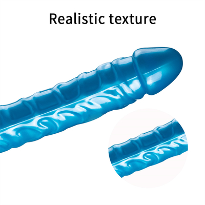 Jellies-Realistic Double Dong Adult Dildo Sex Toys cho Lesbian Waterproof Flexible Dildo cho phụ nữ