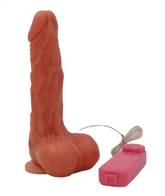 Thực tế Dildo Cơ thể an toàn vật liệu giống như cuộc sống dương vật khổng lồ Thịt với Strong Suction Cup Dildo Vibrator với sưởi ấm