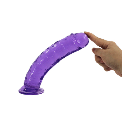 Realist Jelly Dildo cho người mới bắt đầu, 7 inch Crystal G-Spot Dildos, Flexible Penis Cock with Suction Cup for Hand Free Pl