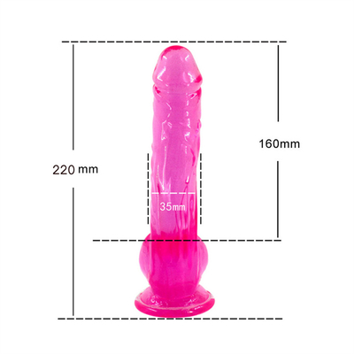 Cơ thể an toàn dương vật khổng lồ giống như cuộc sống với cốc hút mạnh Dildo cho tay miễn phí Thằng với trục cong và quả bóng cho âm đạo