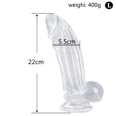 Realist Dildos Clear Dildo with Suction Cup Hands-Free Sex Toy Jelly Dildo Vật liệu an toàn cho cơ thể và đồ chơi tình dục cho người lớn