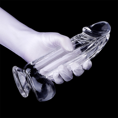 Realist Dildos Clear Dildo with Suction Cup Hands-Free Sex Toy Jelly Dildo Vật liệu an toàn cho cơ thể và đồ chơi tình dục cho người lớn